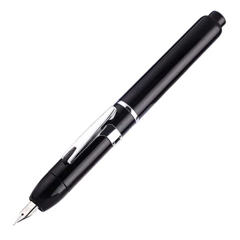 

Lanbitou 3088 Press Fountain Pen Student Retractable EF Nib Resin Transparent Blue Ink Pen Writing Stationery School Office Gift