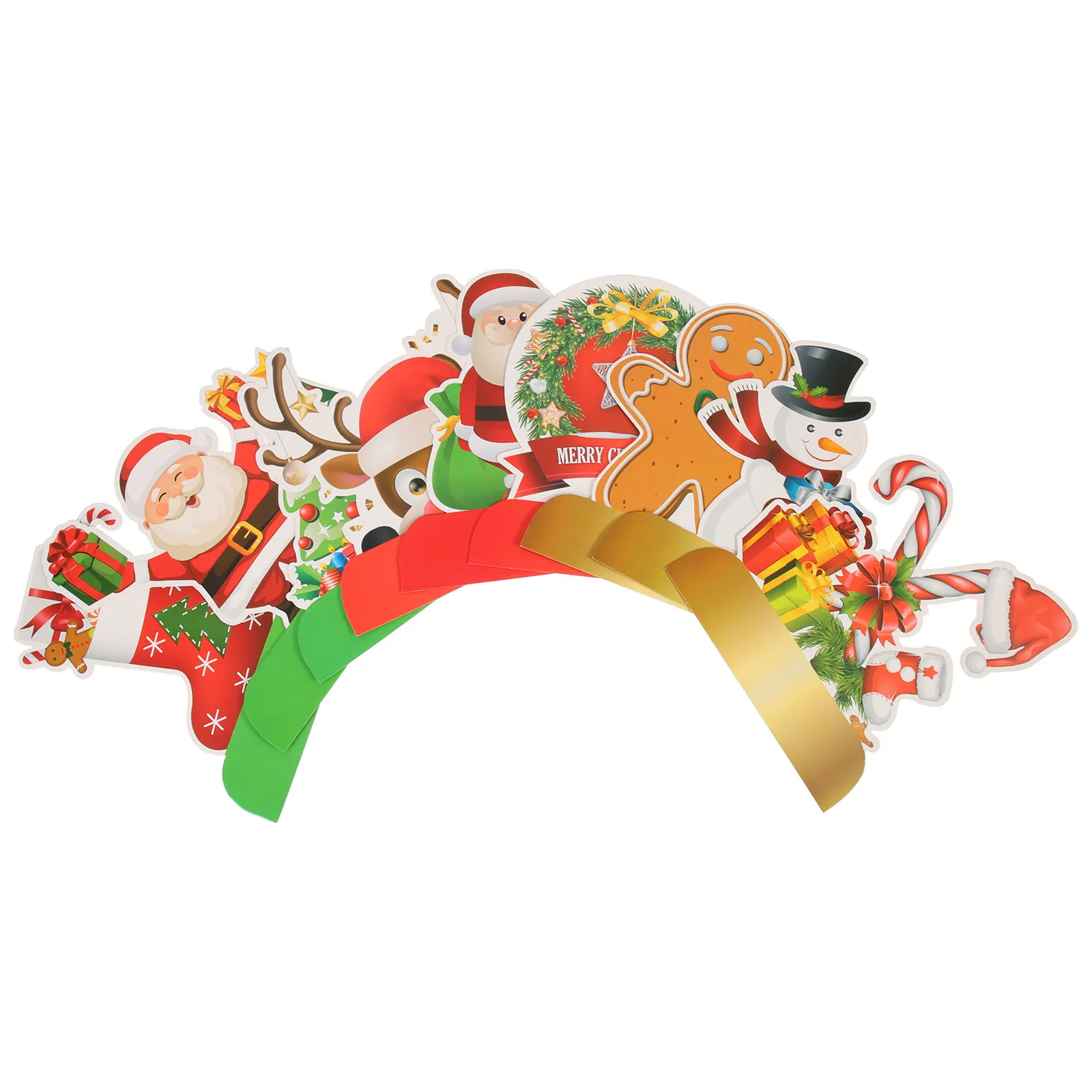 

9pcs Decor Christmas Theme Christmas Decorations Party Scene Home Decorations Easy Install Desktop Fireplace Ceiling
