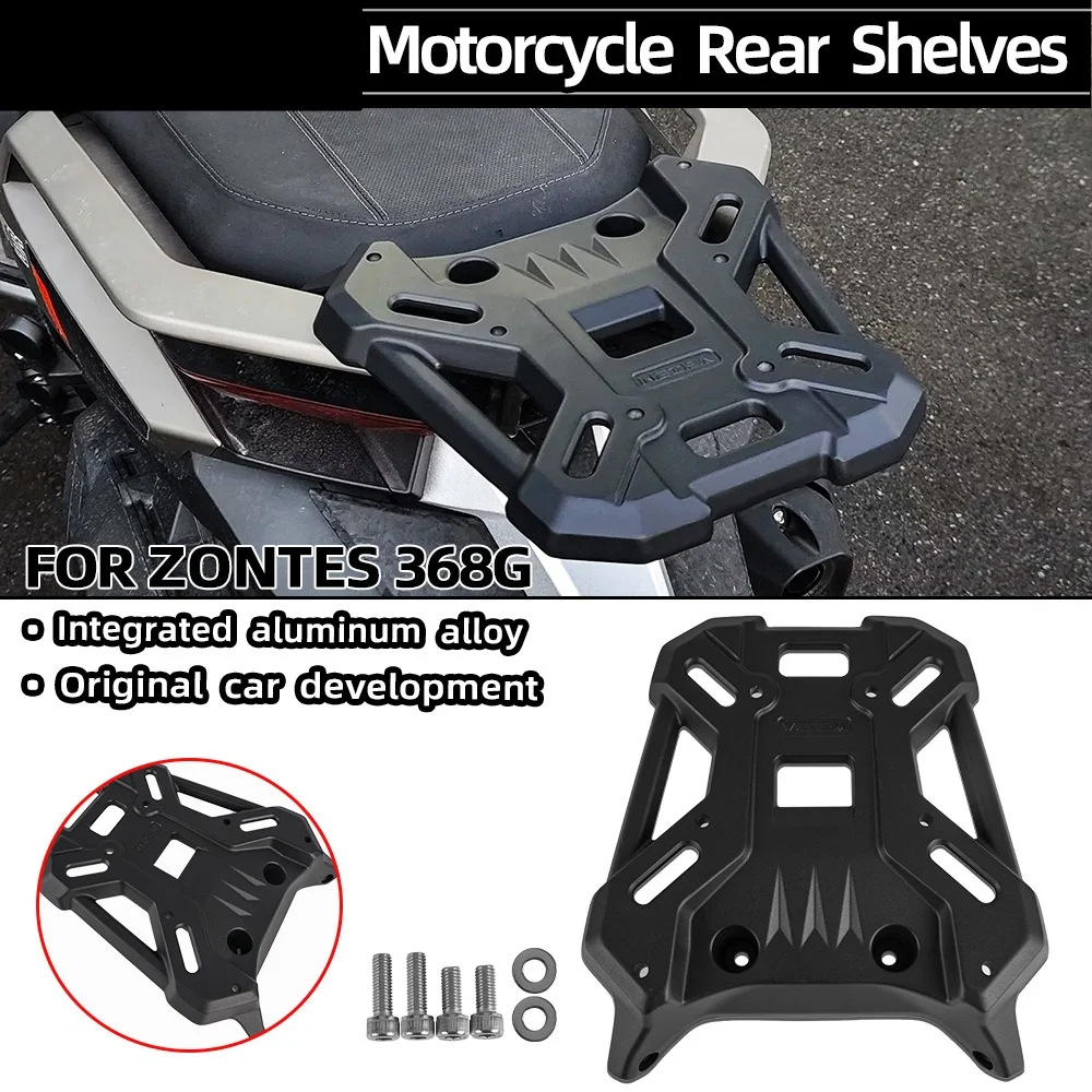 For ZONTES 368G Motorcycle Cargo Luggage Rack Extended Bar Carrier,Motorbike Rear Seat Luggage Rack Replacement,Accessory