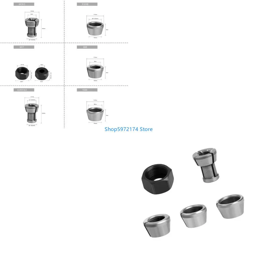 

Y3NB Comprehensive Router Chuck Set Offering Multiple Size to Meet Machining Requirements and Boosting Productivity