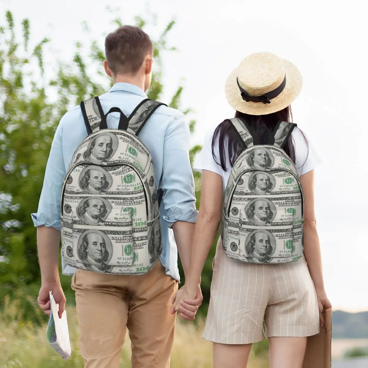 Dollar Student Backpack School Bag Hiking Travel Daypack for Boys Girls Bookbag Shoulder Bags