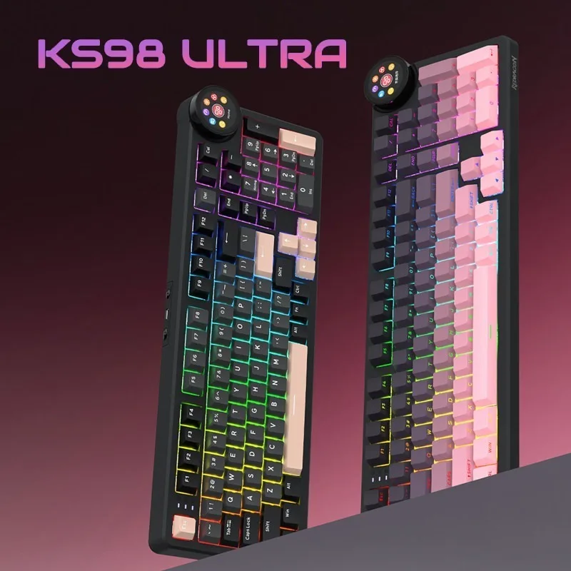 Redragon KS98 Ultra Mechanical Keyboard Triple Mode RGB Hot-Swappable Gaming Office Customized Office/Game Keyboard