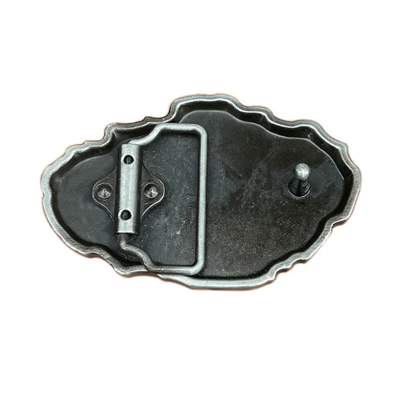 Fóssil Fish Bone Estilo Retro Ocidental Fivela de Cinto Acessório de Moda