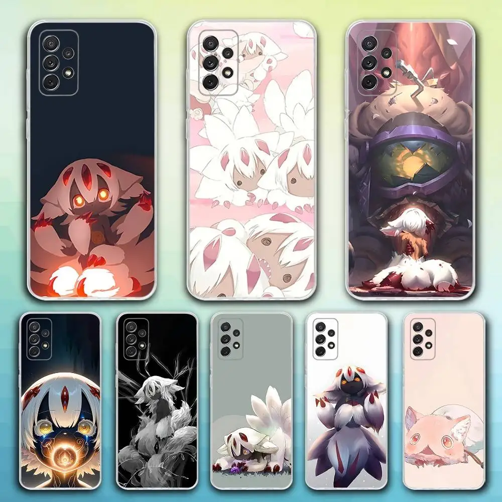 

Phone Case For Samsung S30,23,21,22,20, FE lite,S10,9,8,7 PIus Note20ultra Soft F-Faputa Made In A-Abyss Transparent