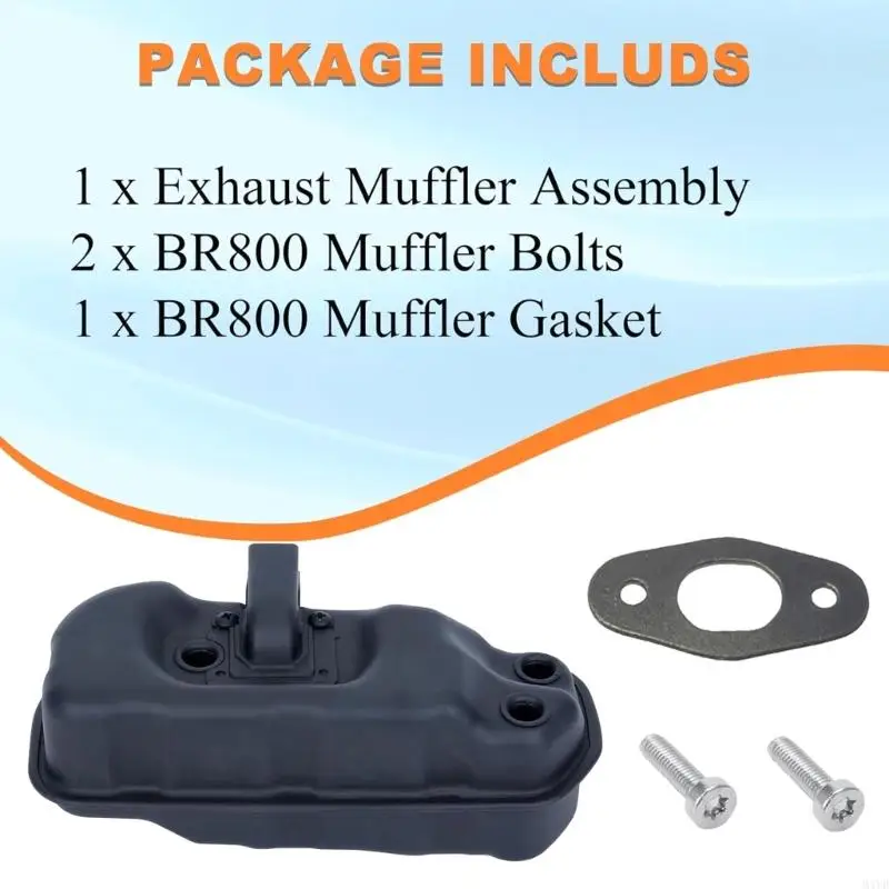 แพ็คเกจเปลี่ยนท่อไอเสียแบบสมบูรณ์สำหรับเครื่องเป่าลมแก๊ส BR800C รวมถึงปะเก็นซีล M4YD