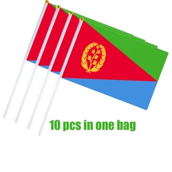 Directly Delivery 10 pcs 100% Polyester eritrea eritrean hand flags