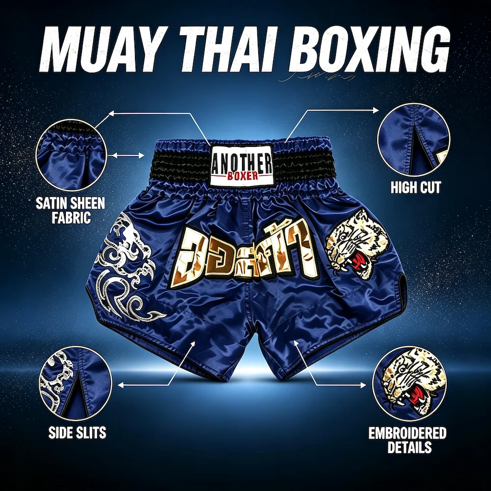 Muay Thai Shorts Tiger-Design Thai-Boxshorts für Männer, Frauen und Kinder Kampfsport MMA Trainingskleidung Kampf-Kickbox-Boxhosen