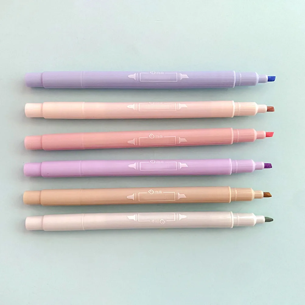 

12Pcs Fluorescent Highlighter Pens Water-Based Ink Long-Lasting Color Fast-Drying for School Study Working Book Marker