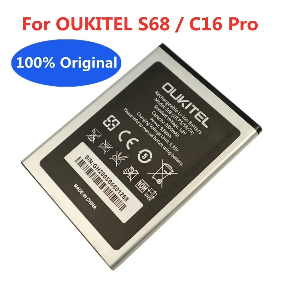 New Original Battery For Oukitel S73 S68 WP5 K3 PLUS K6 K7 K10 K5000 K8000 MAX K10000 PRO U15 PRO U16 MAX U20 Plus Batira