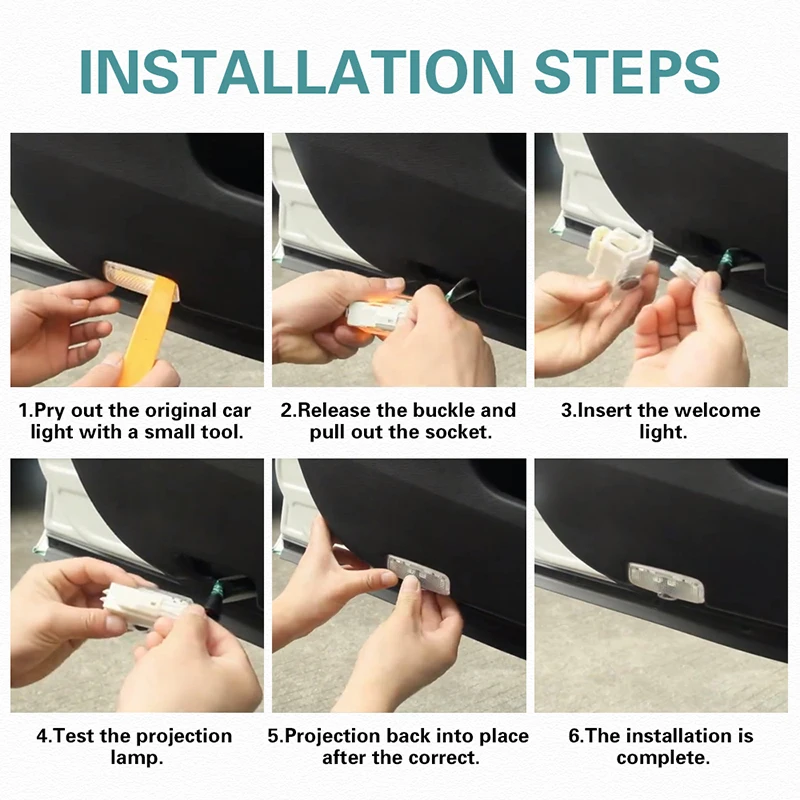 2 قطعة باب السيارة تسجيل ترحيب ضوء LED مصباح إسقاط لنيسان ماكسيما تيتان تيرا ألتيما Teana Amadar نافارا باثفندر كويست