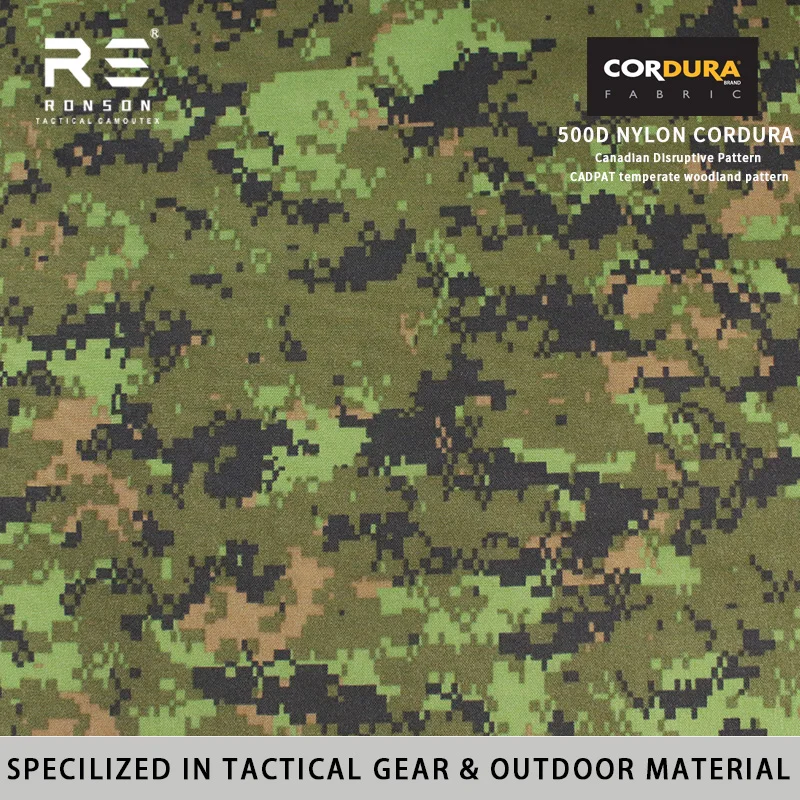 

CADPAT Canadian Disruptive Pattern Camouflage 500D Nylon Cordura Fabric Printed Oxford Material Tactical Gear Equipment Fabric