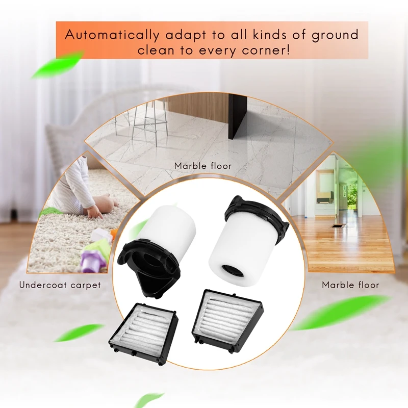 【Popular】Replacement Filters For Shark Flex Duoclean Vacuum HV390,HV391,HV392,2 HEPA Filters+2 Foam Filters+2 Pre-Motor Filters