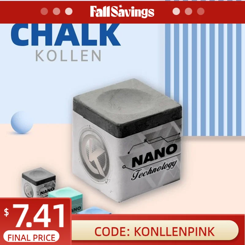 KONLLEN Chalks Billiards Chalks Medium/Oily/Dryness Pool Cue/Snooker/Carom Chalk Grip Power Nano Technology Professional Chalk