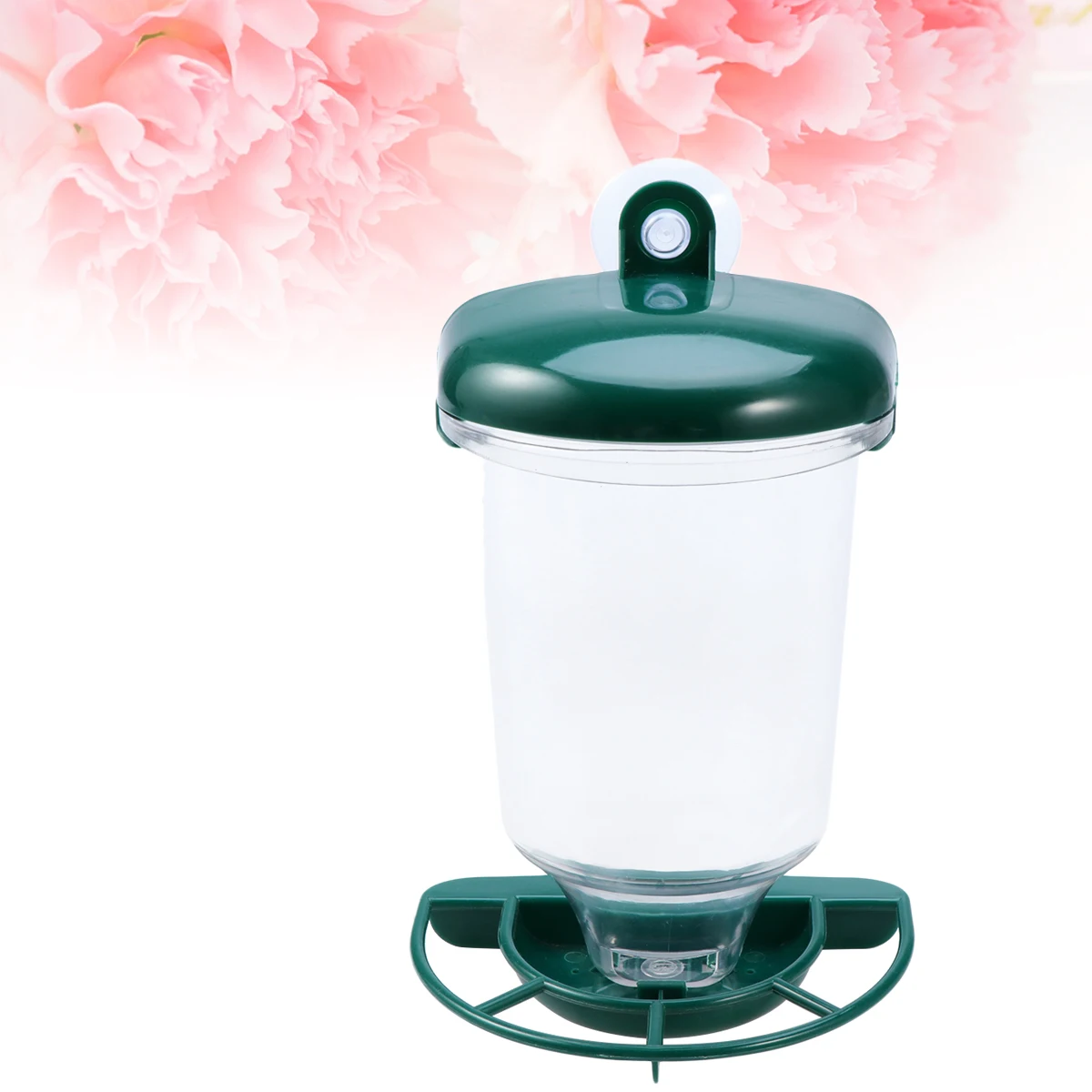 

2 pcs Bird Feeder Clear View Window Hanging Large Birds Flat Tray Plastic Durable Suction Cup Portable Lightweight