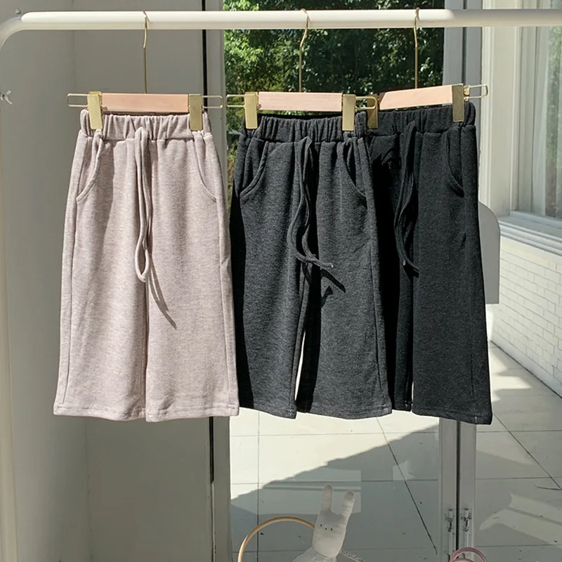 Xty-Girls Casual Straight Pants2024New Spring and Autumn Children's Sports Western Style All-Matching Loose Track Pants Wide-Leg