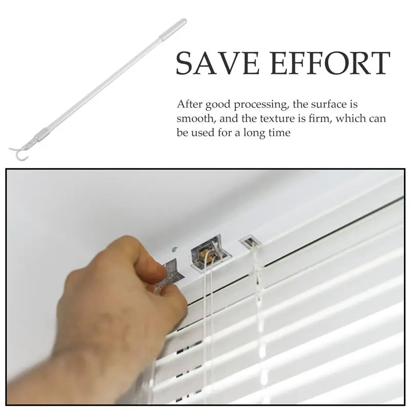 Blind Wand Blinds Window Replacement Rod Hook Vertical Tilt Opener Stick Telescopic Pole Closet Metal Rods Venetian Windows