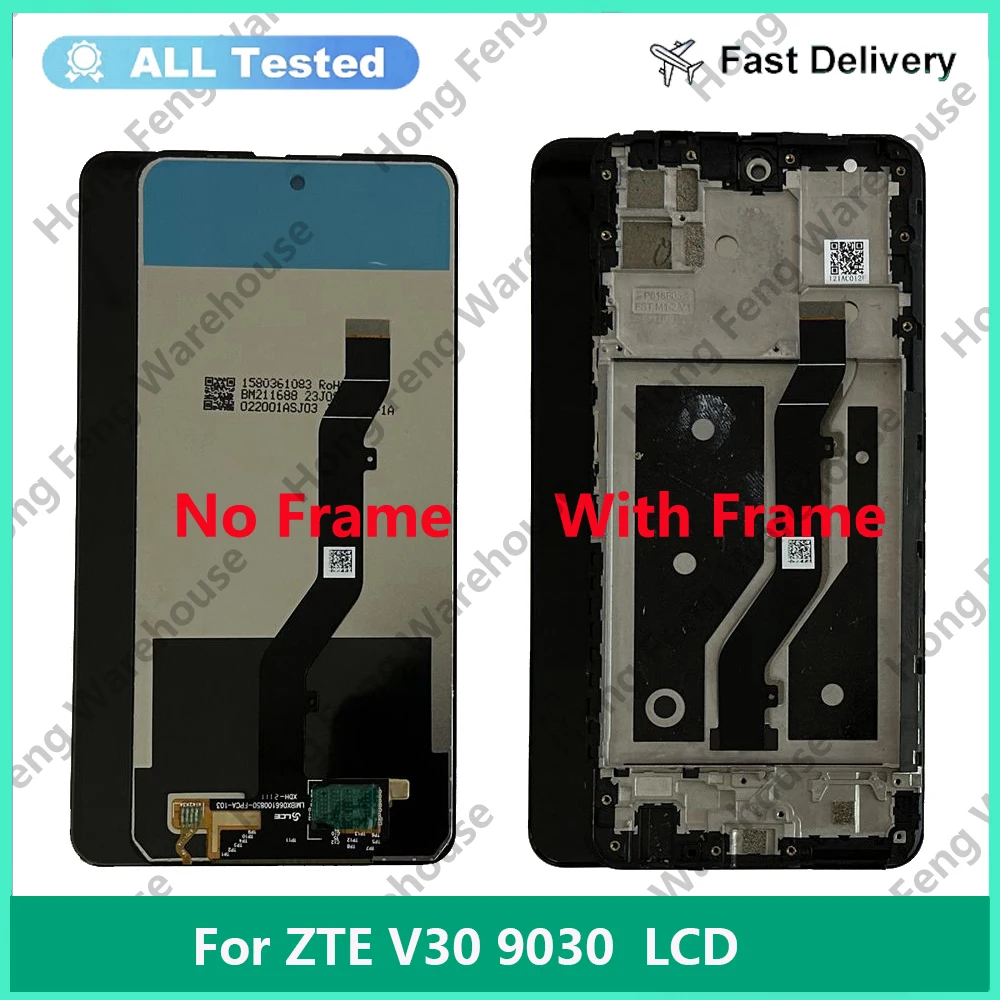 

6.67" For ZTE Blade V30 LCD ZTE 9030 Display Screen Touch Glass Front Digitizer Replacement ZTE BLADE V30 LCD SENSOR LCD + Glue