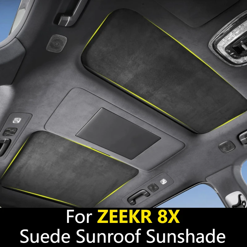 For ZEEKR 8X Special Sunroof Sunshade Electrostatic Adsorption Retractable Roof Baffle Skylight Privacy Cover Interior Mod Parts