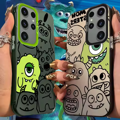 Monsters Frosted Case for Samsung Galaxy A36 A35 A34 A32 A30 A26 A25 A24 A23 A22 5G 4G A20 A16 A15 A14 A13 A12 Acrylic Cover