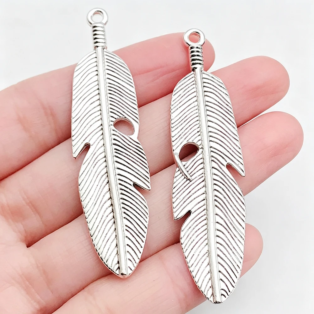 Leaf Pendant Alloy Leaf Pendant 1PCS Phone Chain Keychain DIY Jewelry Necklace Earrings Retro Charm Pendant