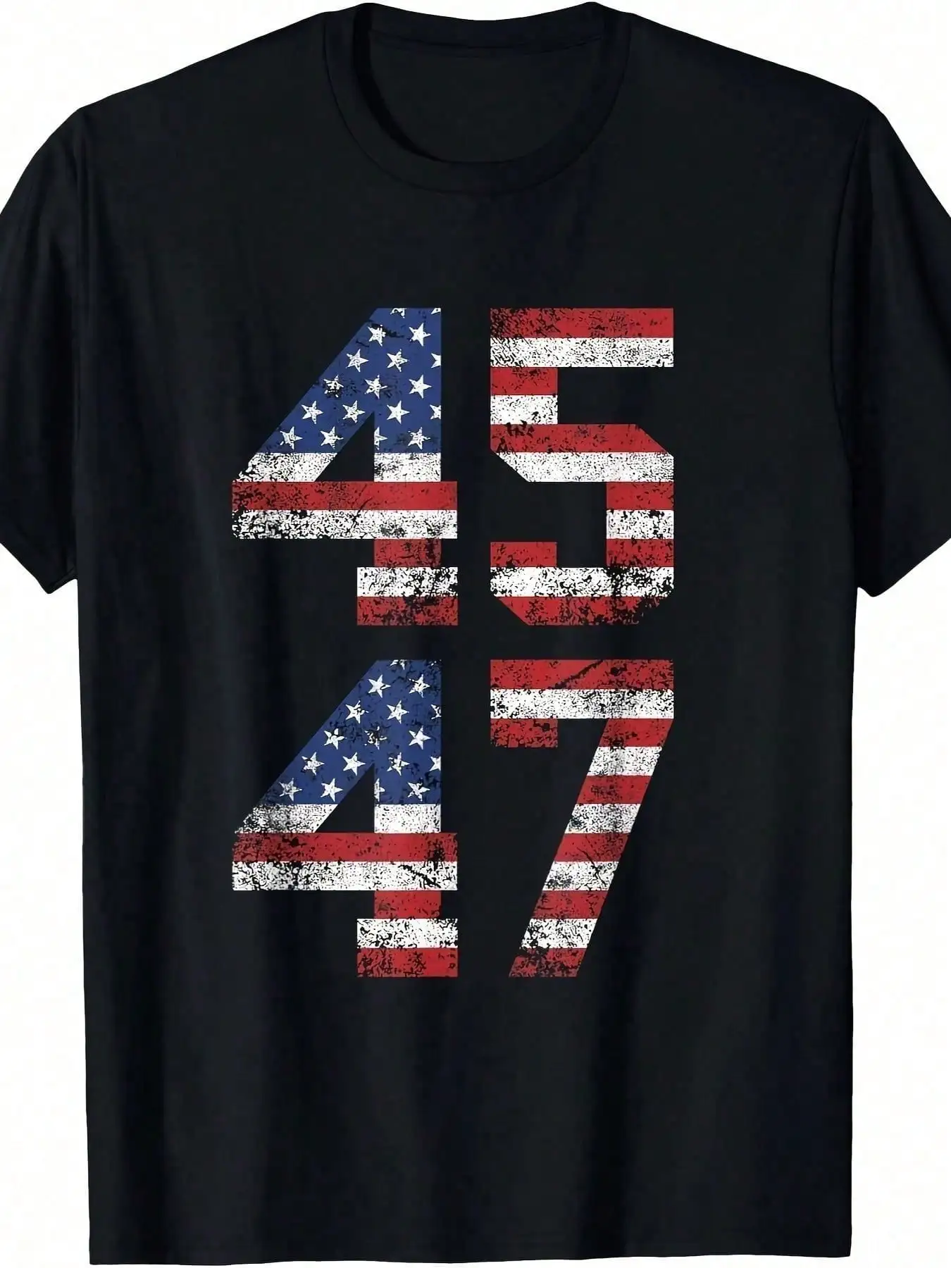 

Trump 2024 Vintage T-Shirt - Classic Fit, Crew Neck, Black Adult