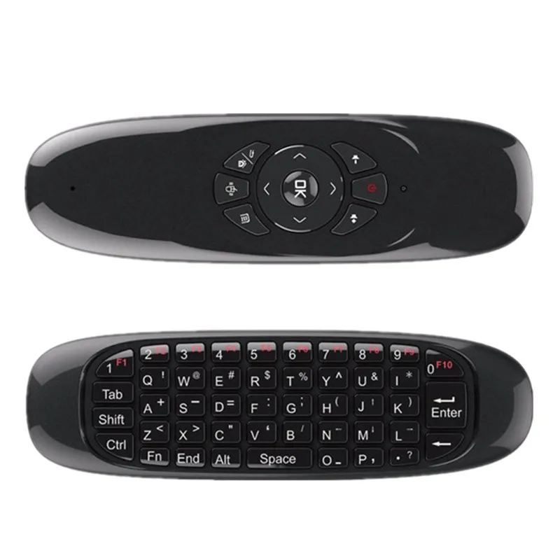 C120 Fly Air Mouse لوحة مفاتيح لاسلكية للصوت الإنجليزي بإضاءة خلفية 2.4G جهاز تحكم عن بعد ذكي ماوس لوحة المفاتيح الذكية لـ Android Tv Box