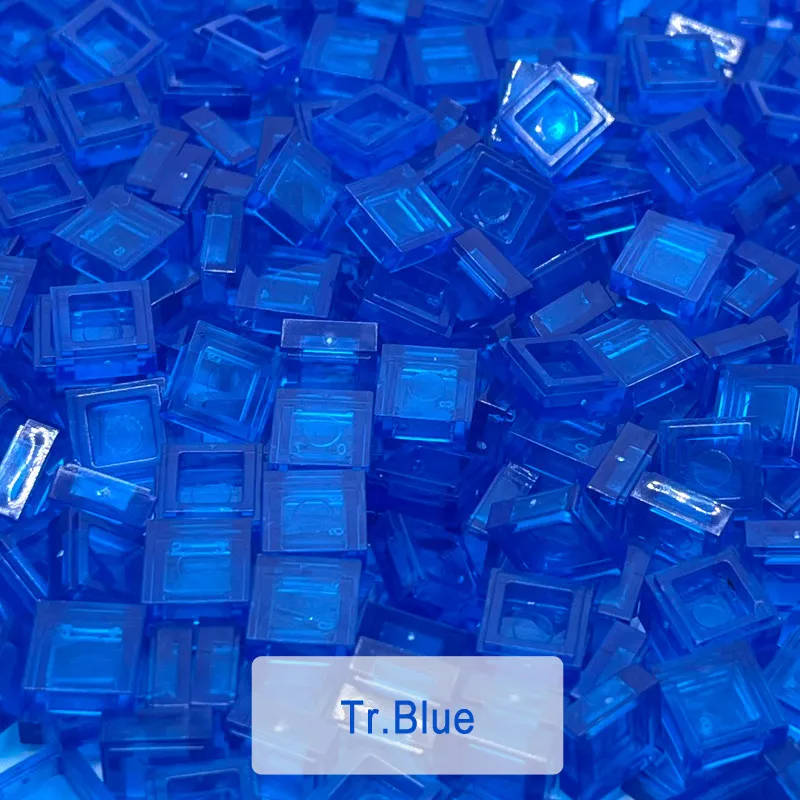 200PCS 1x1 Ziegel Flache Fliesen Glatte 1*1 Bausteine DIY Pädagogisches Kreative Teile Spielzeug für Kinder kompatibel 3070