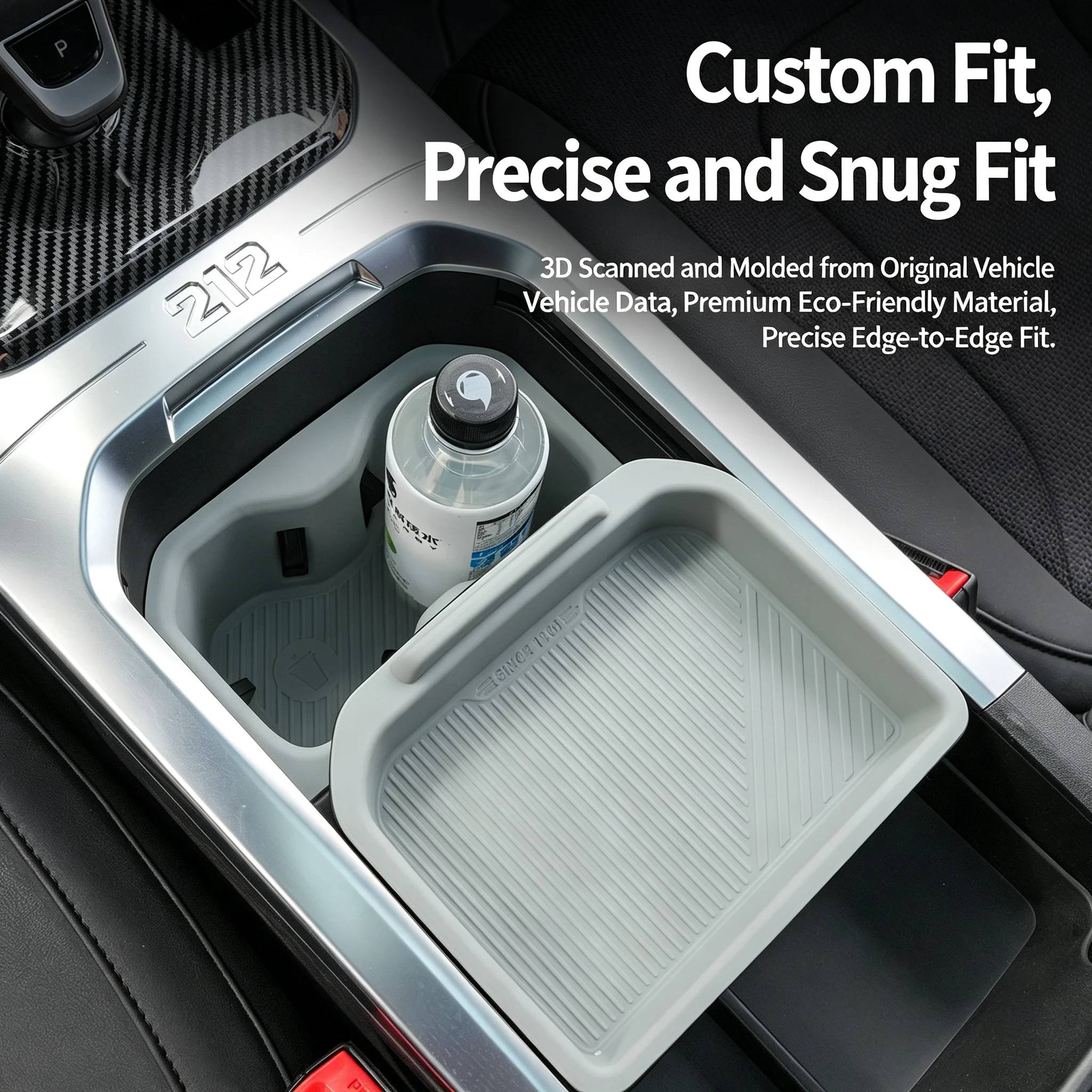 For BAW 212 T01 EMC 212 2024 2025 2026 Armrest Box Storage Box Water Cup Limit Rubber Pad Silicone Car Interior Accessories