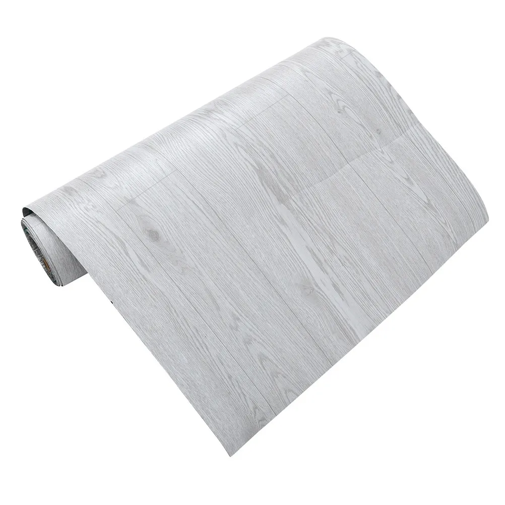 Waterproof PVC Peel and Stick Floor Tiles, Marble Design, 300x40cm Self-Adhesive Vinyl Flooring for Bathroom DIY