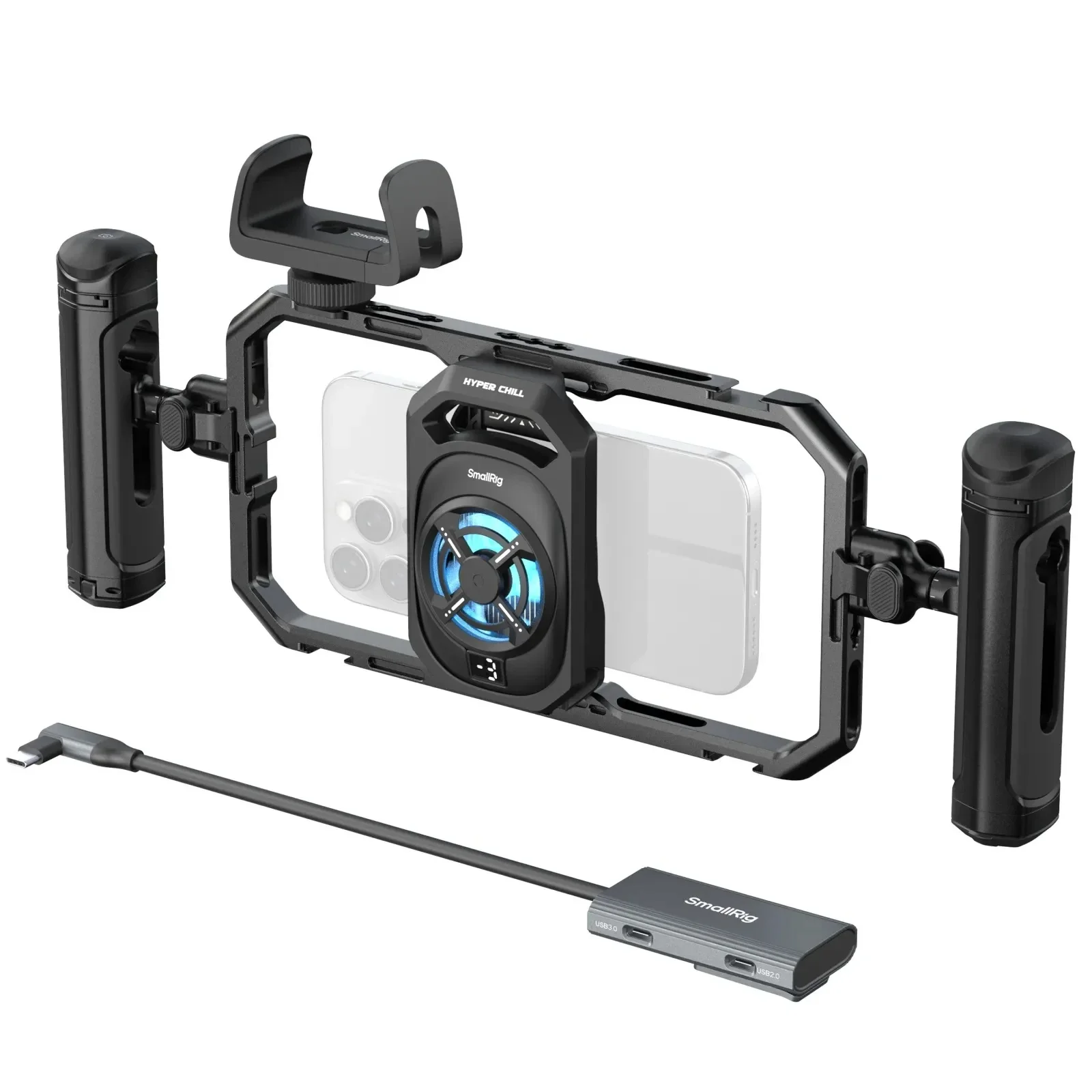 

Комплект SmallRig All-in-One Thermal Dual-Handheld Video Kit с кейджем для смартфона и USB-C хабом 4-в-1 для iPhone 17 Pro/Max, iPhone 17/16