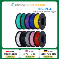 KINGROON High Speed PLA Filament 1.75mm New HS-PLA 3D Printer Filament For 30-500mm/s Fast Printing Rapid PLA 5kg 10kg Mix Color