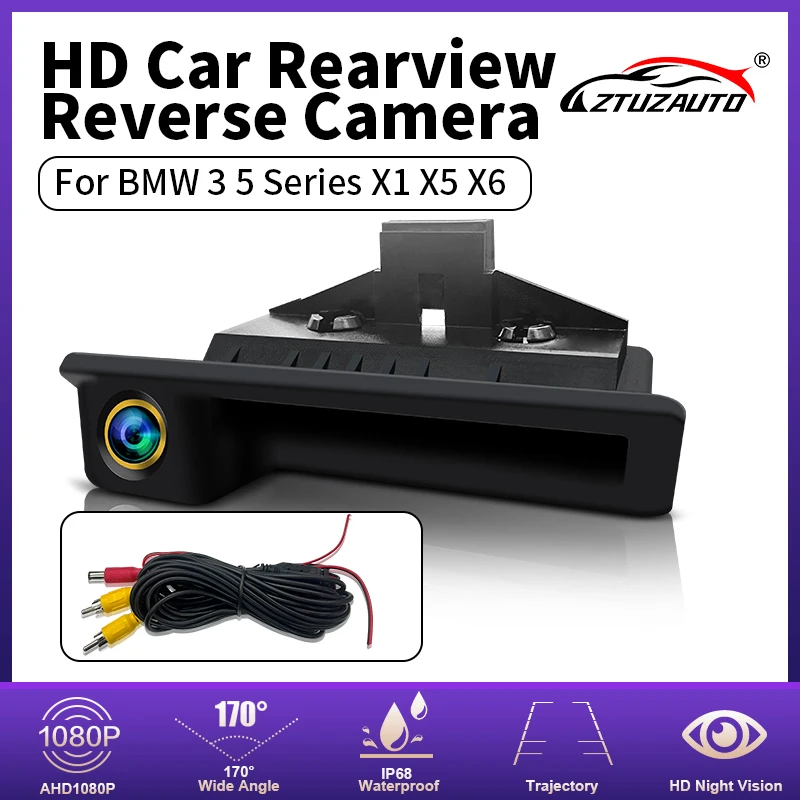 Rear View Camera For BMW X1 X3 E39 E53 E82 E88 E84 E90 E91 E92 E93 E60 E61 E70 E71 E72 Backup Reverse AHD 2K Fisheye Lens Camera