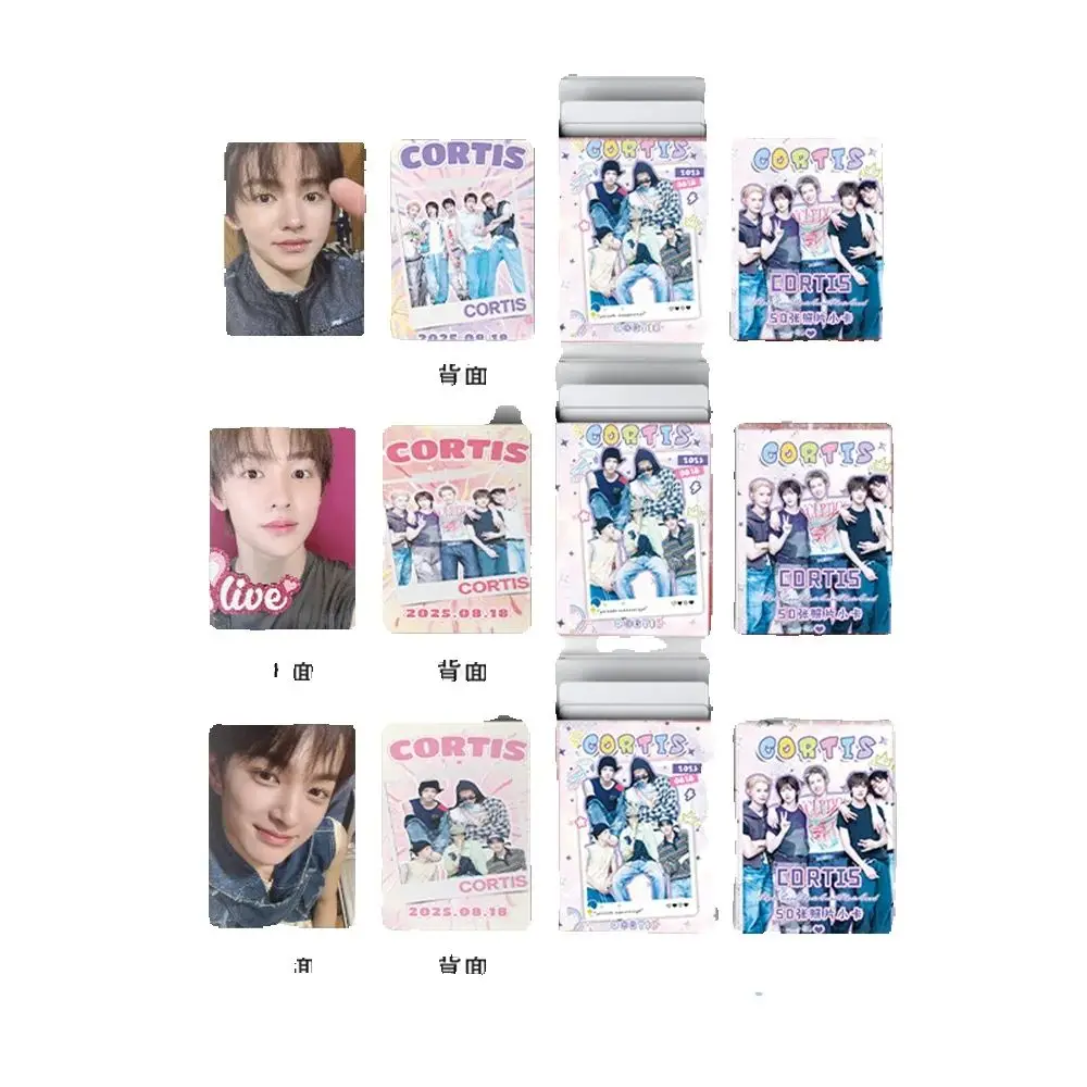 

50pcs/BOX Kpop CORTIS Photocards Album COLOR OUTSIDE THE LINES Laser LOMO Cards SEONGHYEON KEONHO JAMES JUHOON Fans Collection