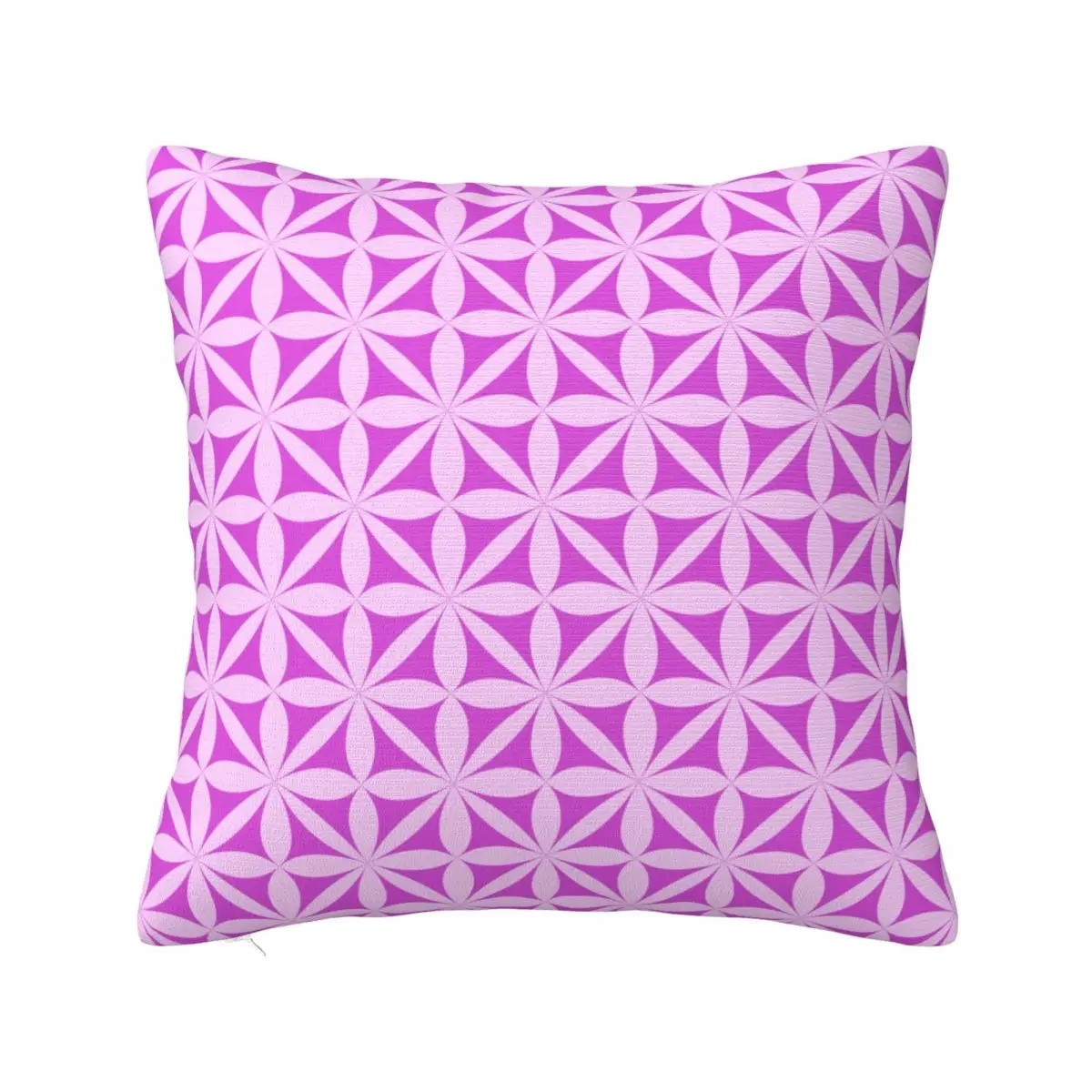 Soft Magenta Wallpaper Seamless Pillowcase Polyester Cushion Cover Gift Pillow Case Cover Living Room Zippered 40*40cm