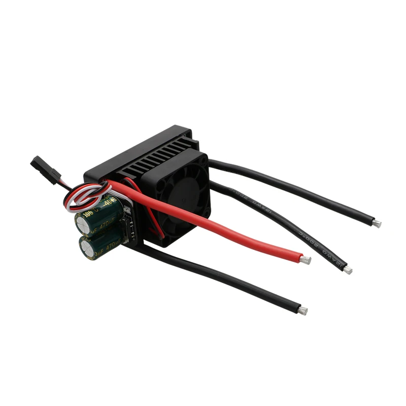 3S-12S 100A High Voltage Dual Way Brush ESC DC 12V-48V Speed Controller Air Cooling for 1/5 Hpi Baja RC Car 895 997 997 Motor