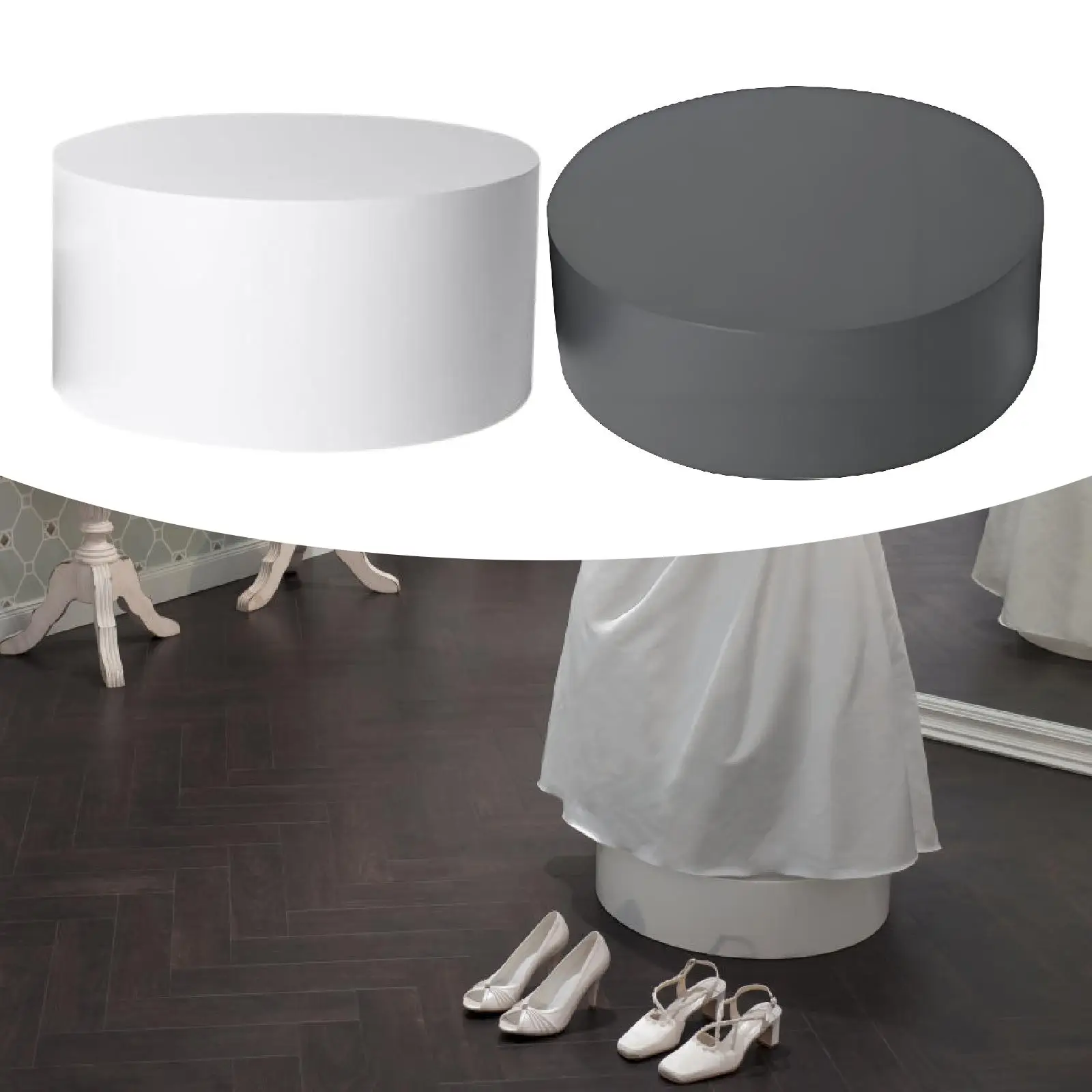 Round Mannequin Display Stand for Live Streamings Showcase Dressing Room