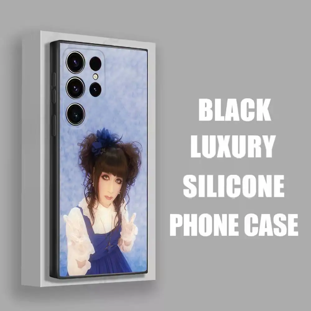 حافظة هاتف Mana Gackt M-Malice M-Mizer لهاتف سامسونج S22، S24، S20، S25، S23، S30، S21، Ultra، Plus، 5G، Fe، Lite غطاء أسود