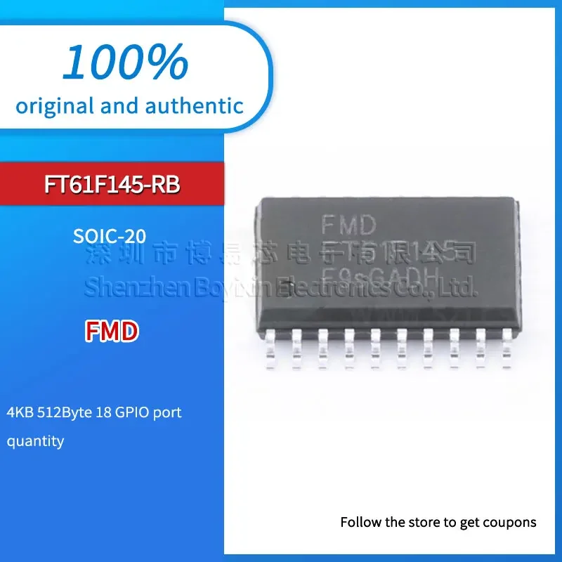 10 pieces/batch Original genuine FMD FT61F145-RB silk screen FT61F145 package SOIC-20