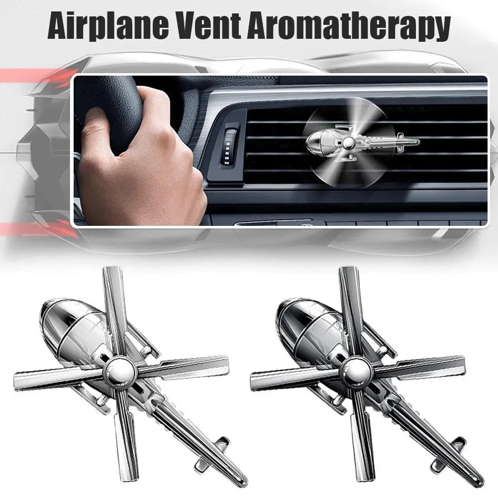 Car Air Freshener Mini Helicopter Rotating Aromatherapy Purifie Odors Car Perfume Essential Oil Diffuser For Car Office