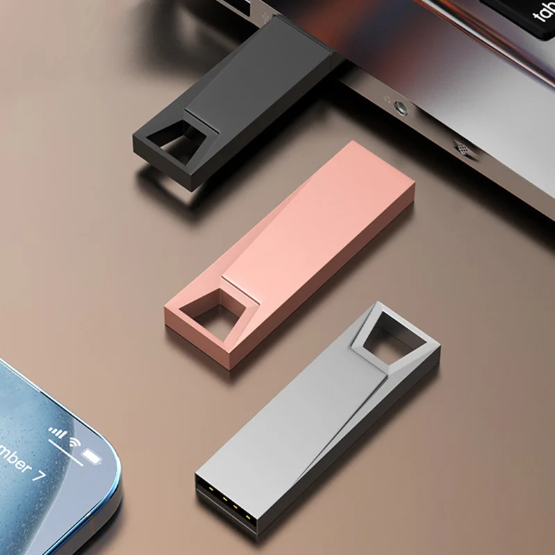50 Teile/los Schwarz Metall Mini USB 2,0 Flash-Laufwerk 4GB 8GB 16GB 32GB 64GB 128GB Memory Stick Kostenloses Individuelles LOGO