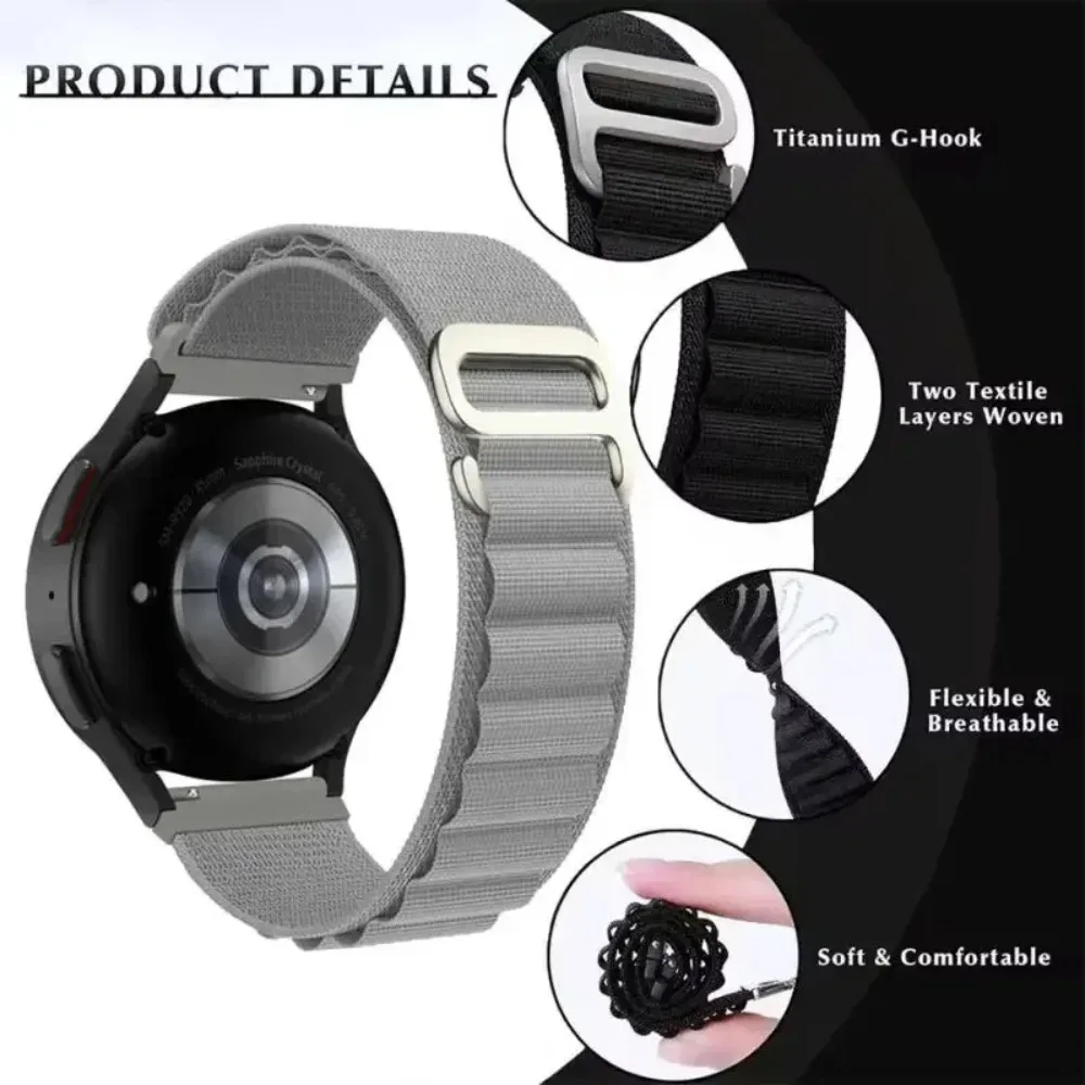 22 مللي متر 20 مللي متر حزام نايلون ل Amazfit Active 2/Amazfit GTR 42 مللي متر الرياضة مريحة الفرقة Amazfit Bip 6 5/Amazfit GTS/GTR 3 4 Balance 2 #2