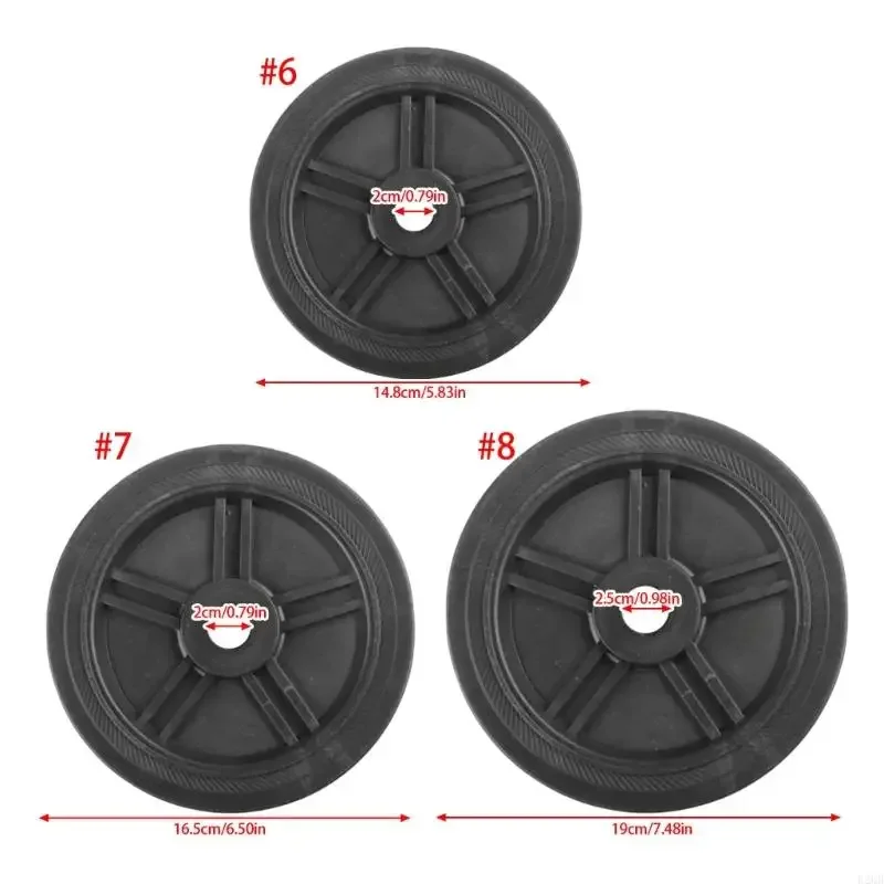 2Pcs NonOil Engineering Plastic Compressor Casters NoiseFree Replacement Part Enhances Portability Design 148/165/190mm
