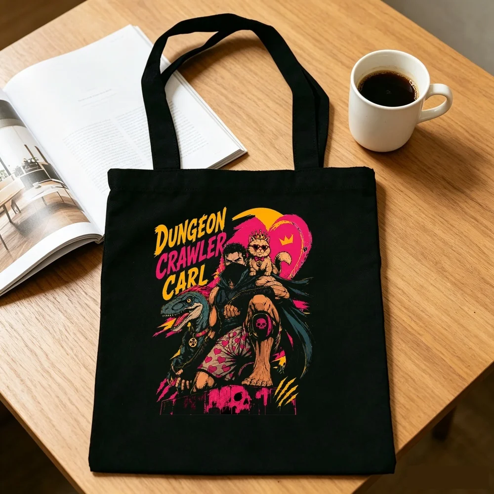 Dungeon Crawler Carl tote bag reusable grocery torba na zakupy shopper totebag woman