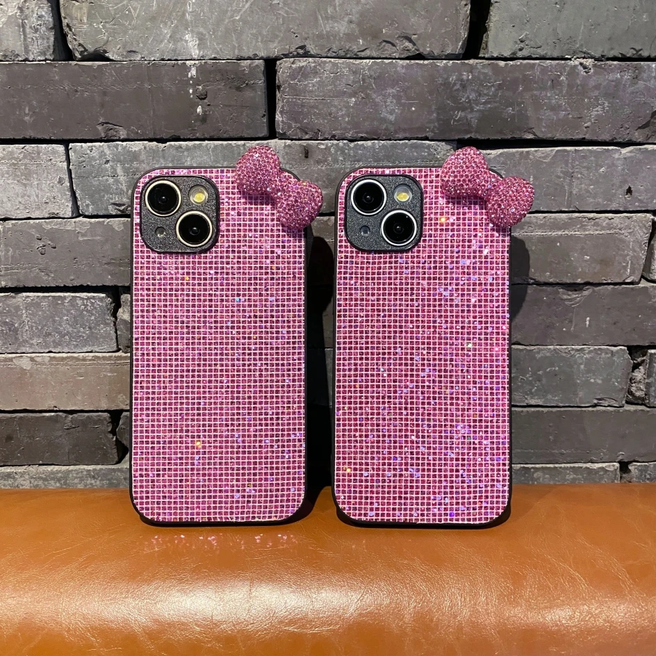 Modische Niedliche Rosa Schmetterling Handyhülle für iPhone 18 17 16 15 14 13 12 11 Pro Max Plus 16E Air Glitzer Schutzhülle – Detail 5