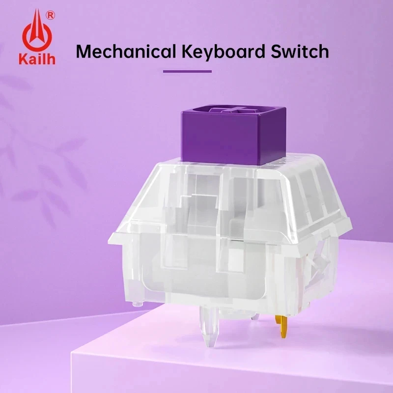 Kailh Crystal Royal Purple Diy Mechanisch Toetsenbord Schakelaars Stofdichte Ip56 Waterdichte Tactiele 5Pins Toetsenbordschakelaar