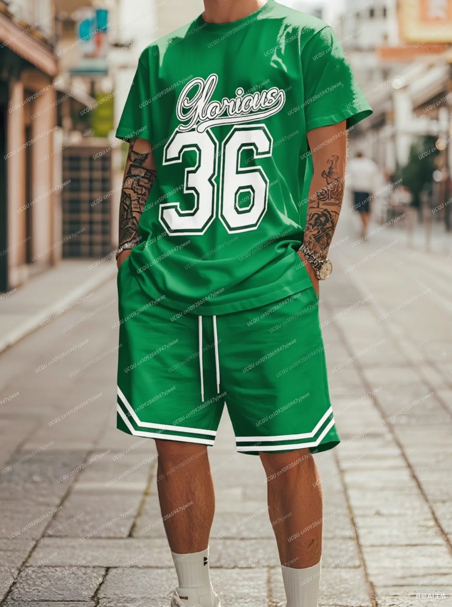 2025 Chicago No.36 Printed Men's Suit Tracksuit 2 Pieces Set American Sports Two-Piece Set Men's Tracksuit MEN clothes