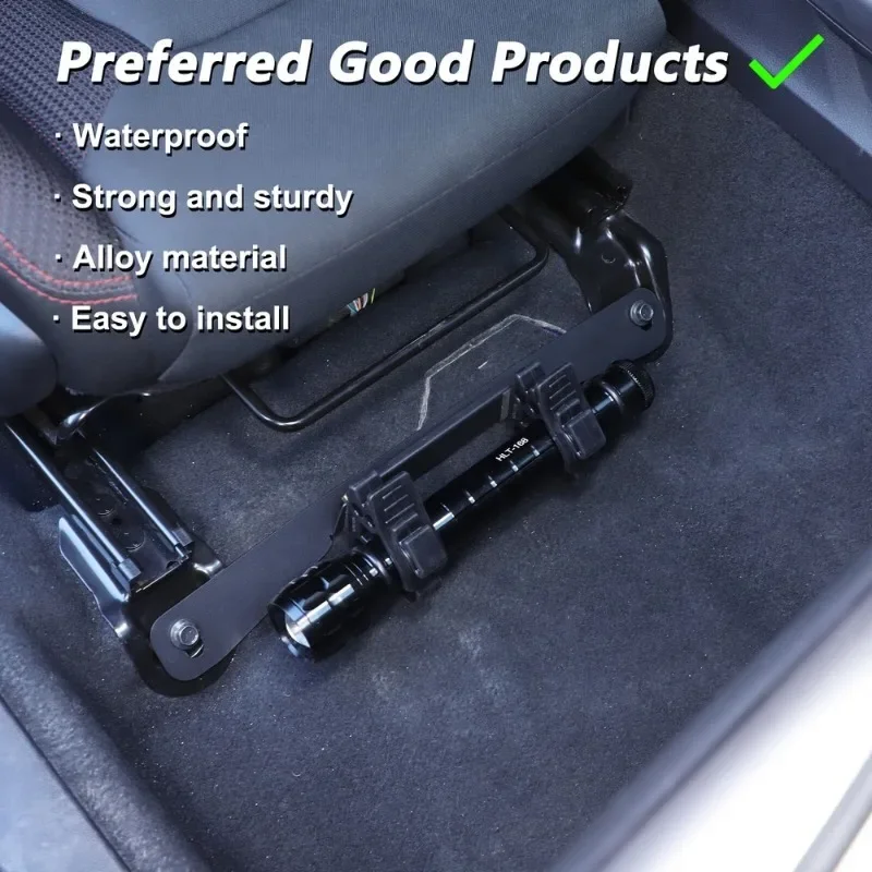 

Aluminum Alloy Black Car Under Seat Flashlight Holder Bracket Interior Car Accessories For Subaru WRX 2022-2025