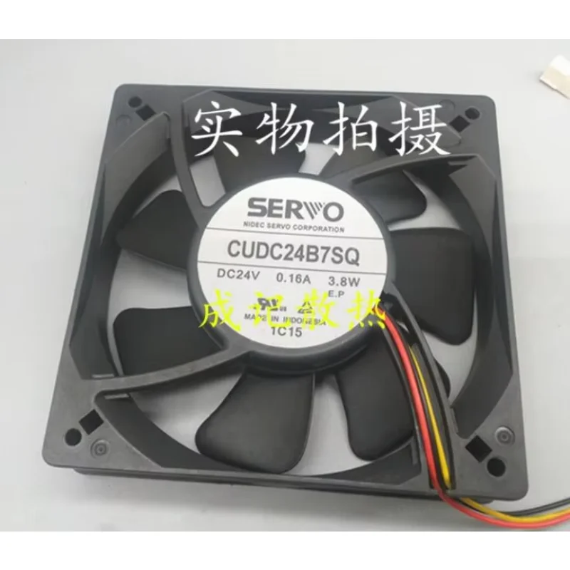 مروحة تبريد خادم 3 أسلاك SERVO CUDC24B7SQ DC 24V 0.16A