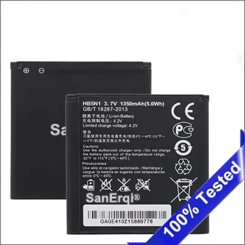 

10 шт. аккумуляторов HB5N1 для Huawei G300 G302D G305T G330C C8812 C8825D U8815 U8818 T8828 T8830 U8681, 1350 мАч