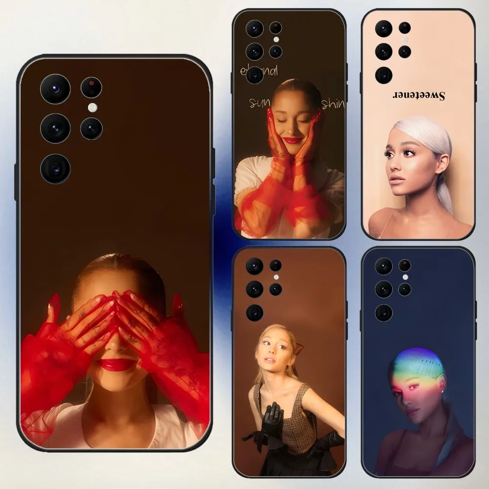 A-Ariana Grande Yes And Phone Case For Samsung S24,23,22,30,21,10,9,Ultra,Plus,Lite,FE,5G Black Soft Case